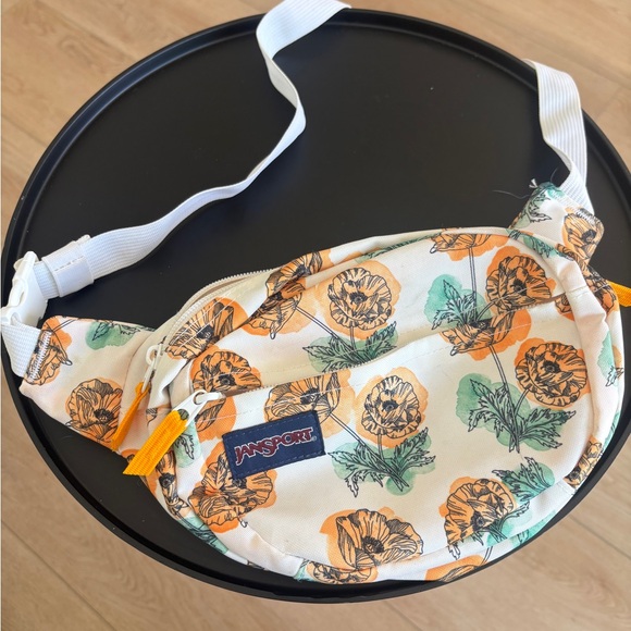 Jansport Handbags - Jansport Poppy Waist Bag - Orange and Green